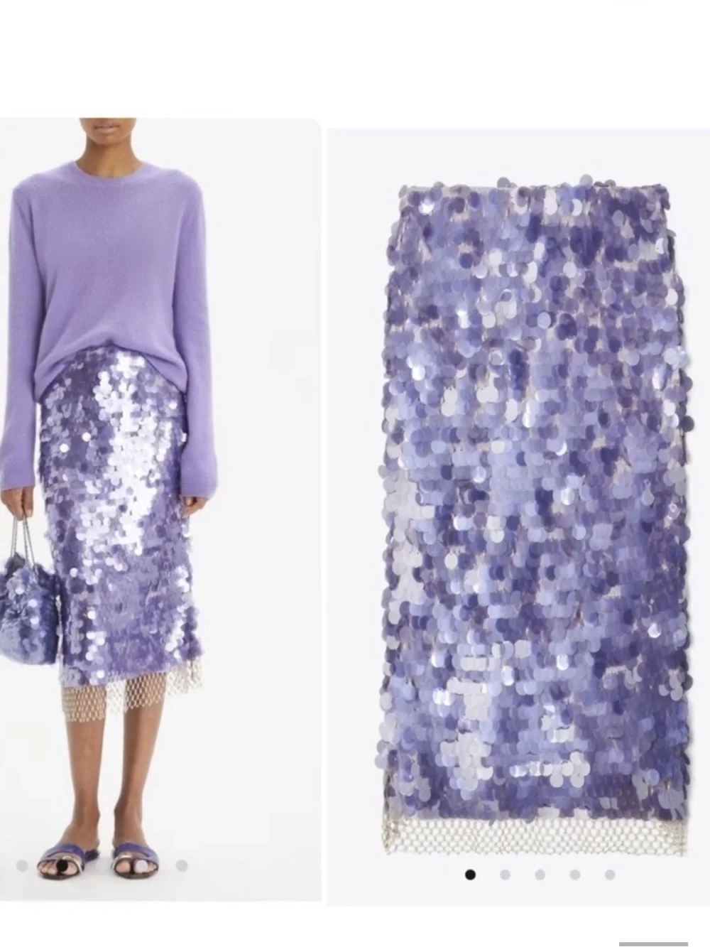 Tory Burch Sequin Shell Skirt